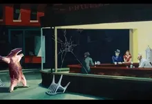 parody nighthawks at the diner 1680x1050 wallpaper Art HD Wallpaper